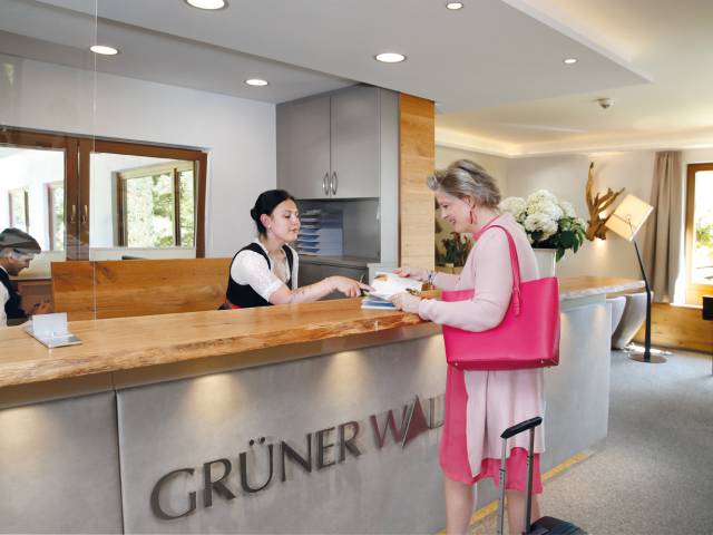 Arrival in the Hotel Grüner Wald